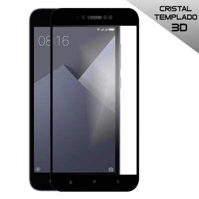Protector Cristal Templado Xiaomi Note 5A Negro