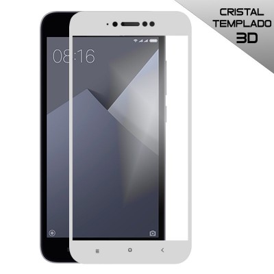 Protector Cristal Templado Xiaomi Note 5A Blanco