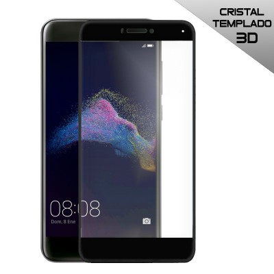 Protector Cristal Templado Huawei P8 Lite 2017 Negro