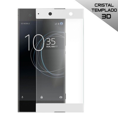 Protector Cristal Templado Sony Xperia XA1 Blanco