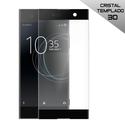 Protector Cristal Templado Sony Xperia XA1 Negro