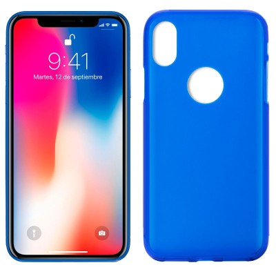 Carcasa Trasera Iphone X Azul